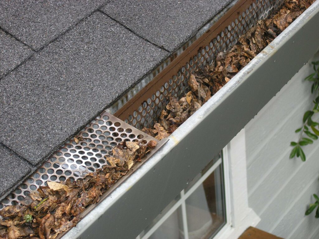 Adding a gutter and gutter guard to roof